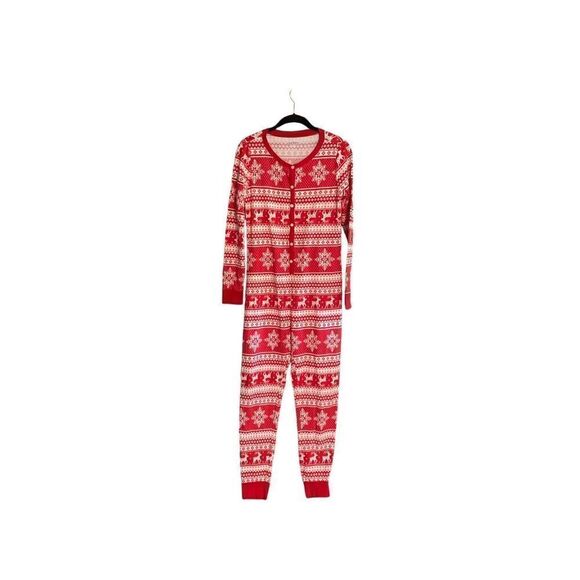 Old Navy women’s fair isle, jingle jammer, pajamas, size medium - Picture 1 of 4